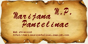 Marijana Pantelinac vizit kartica